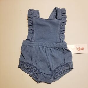Cat & Jack Denim Blue Ruffle Romper